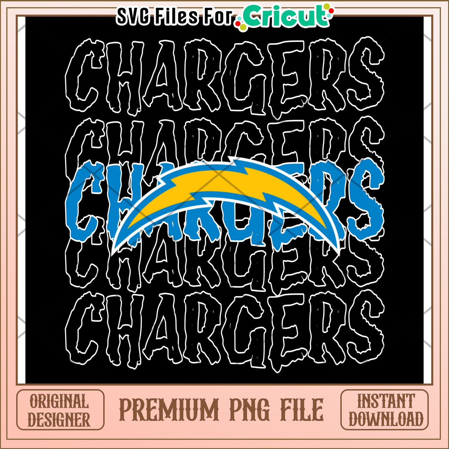 Premium Chargers PNG File for Cricut, Instant Download SVG Design