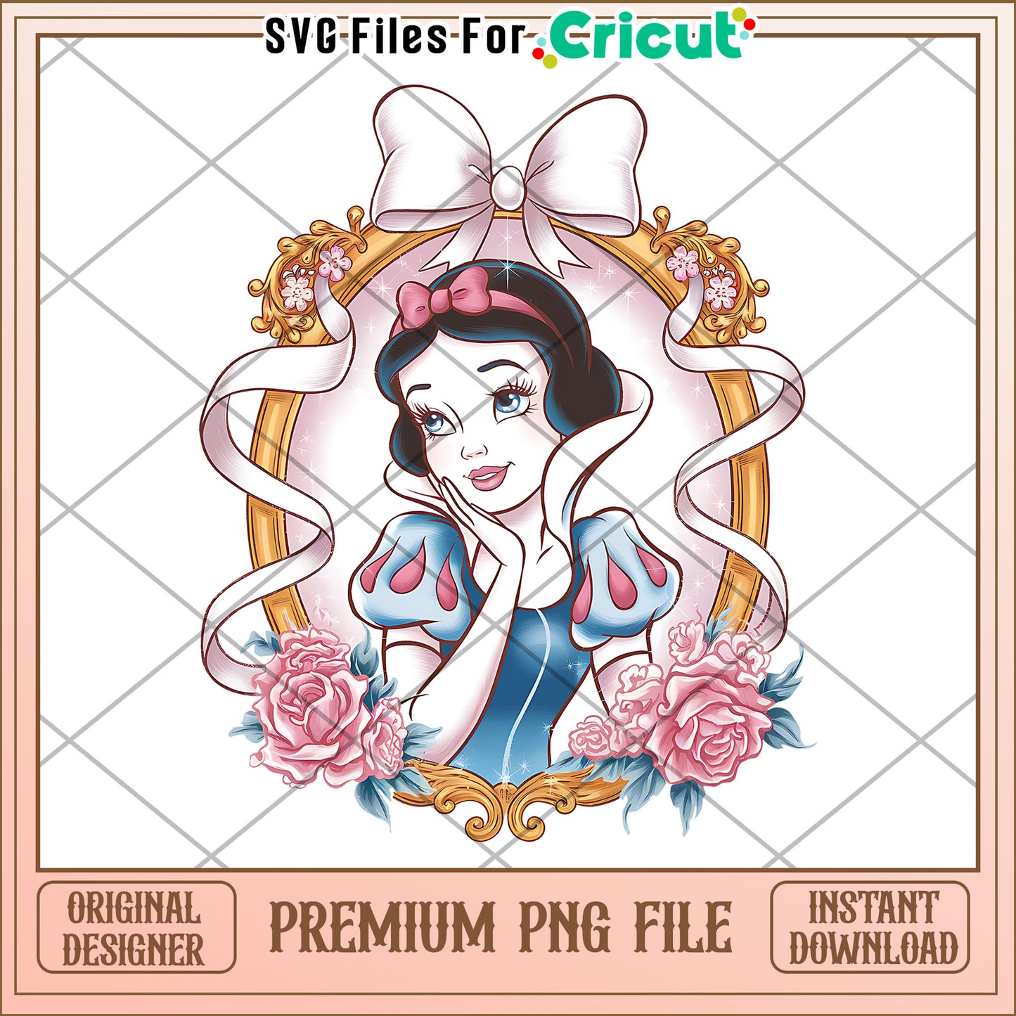 Premium Snow White PNG File for Instant Download, Ideal for Crafts