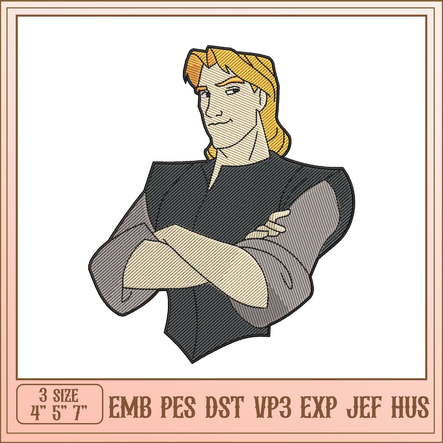 Prince Charming Embroidery Design