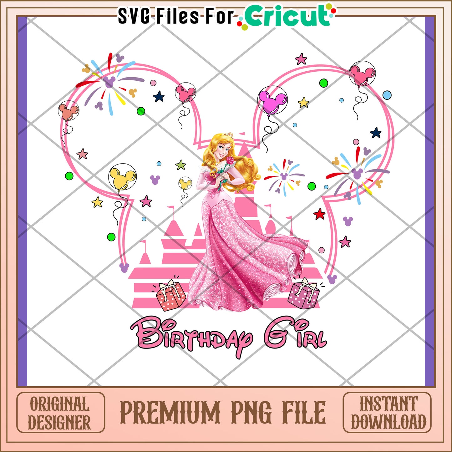 Princess Aurora Birthday PNG