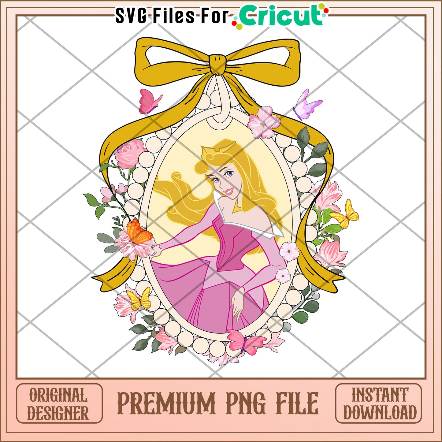 Princess Aurora Floral PNG Image