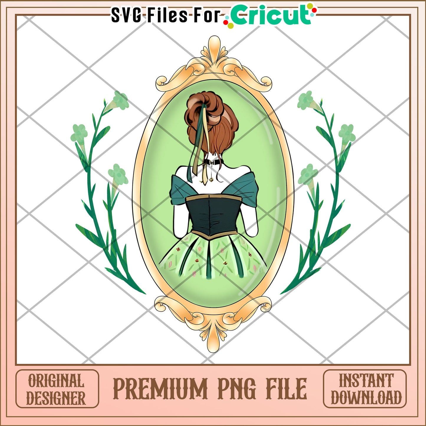 Princess PNG Sublimation Design