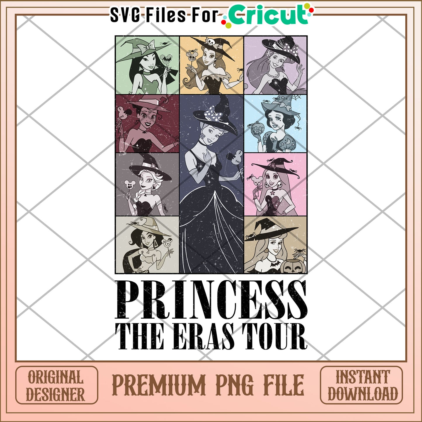 Princess the eras tour png, disney halloween png, halloween png