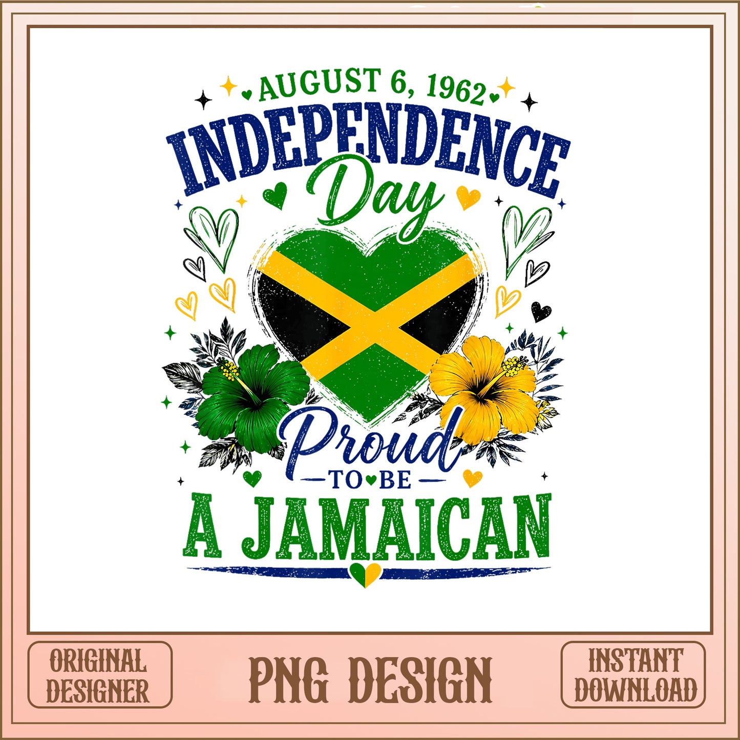 Proud To Be Jamaican Independence Day PNG, Jamaica Flag PNG, Jamaican PNG