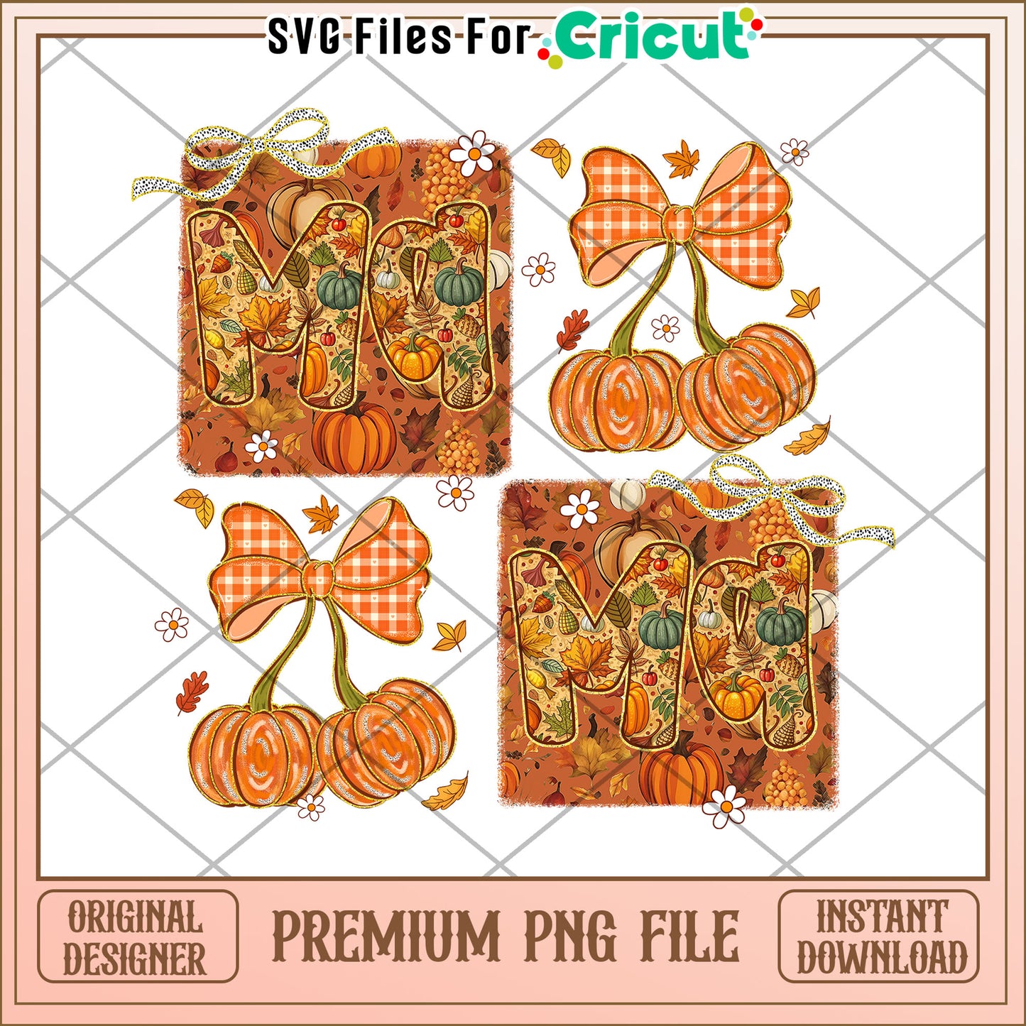 Pumkin and bowtie design png, spooky season png, october 31 celebration png