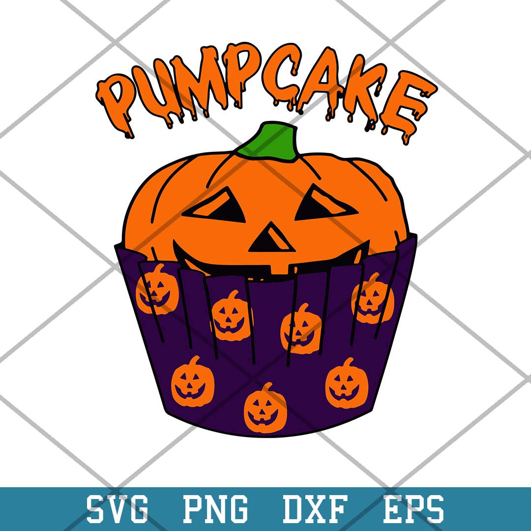 Pumpcake Classic Cute Pumpkin Svg, Halloween Svg-Svgfilesforcricut