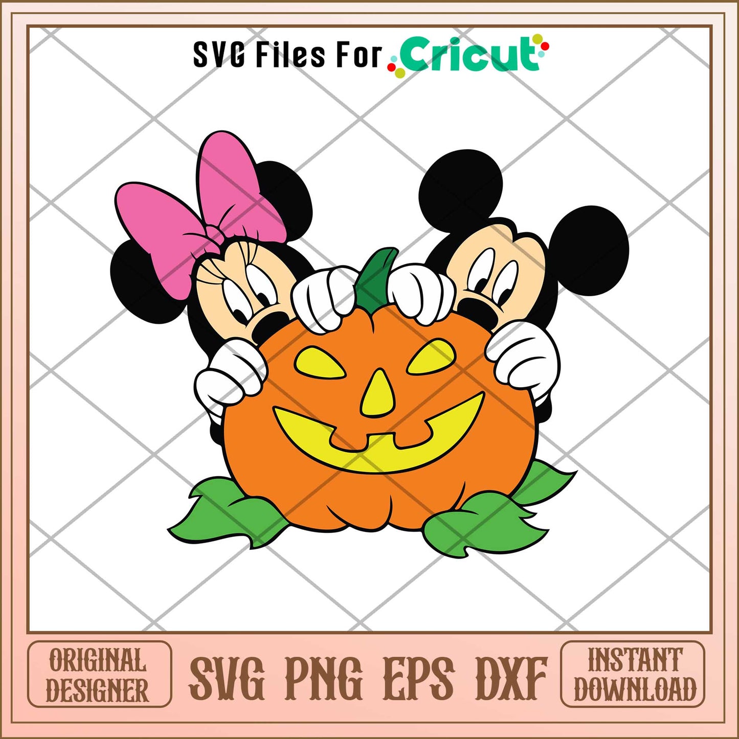 Pumpkin Mickey mouse and minnie mouse svg, Disney characters svg, Digital Download