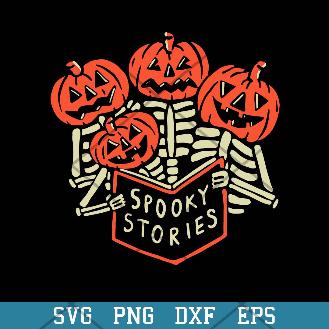 Pumpkin Spooky Stories Svg, Halloween Svg-Svgfilesforcricut