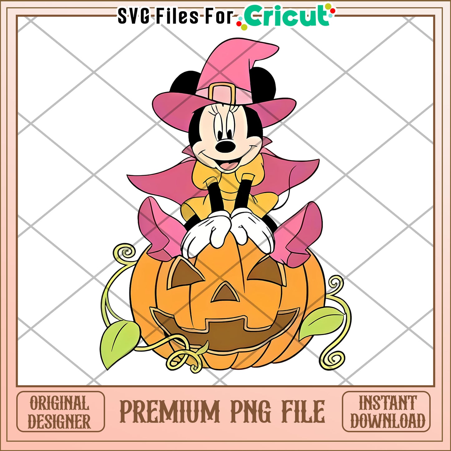 Pumpkin and minnie png, spooky png, halloween countdown png