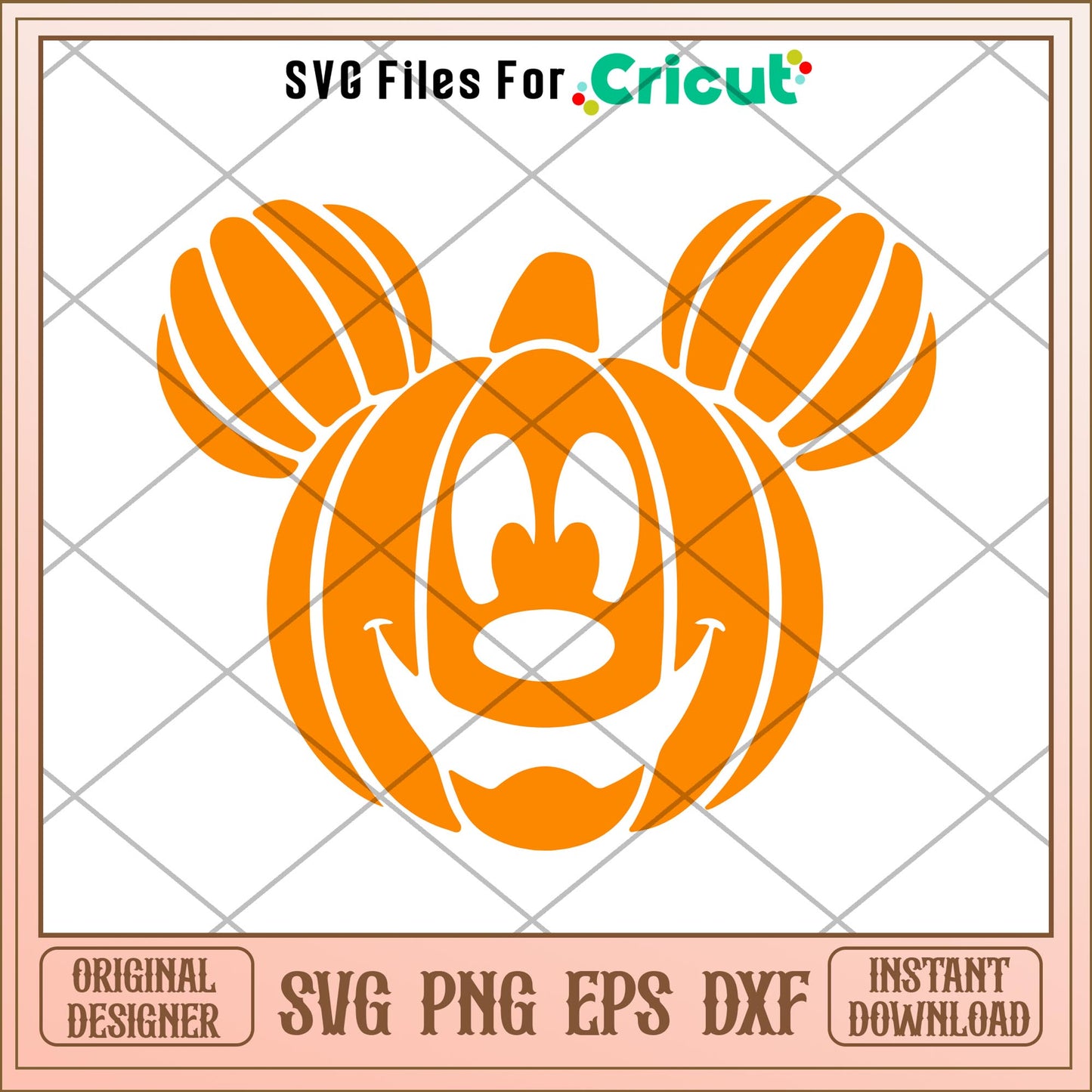 Pumpkin mickey Halloween head svg, Disney characters svg, Digital Download