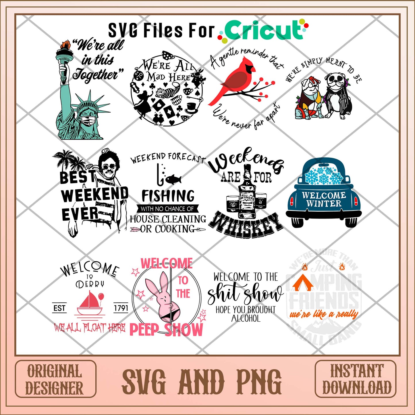 Welcome to show quotes svg bundle, Cute art svg bundle - Svgfilesforcricut