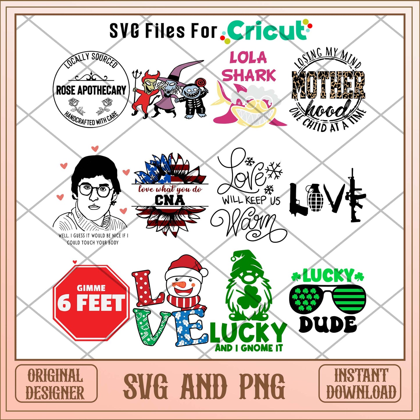 Lucky dude quotes svg bundle, Cute art svg bundle - Svgfileforcricut
