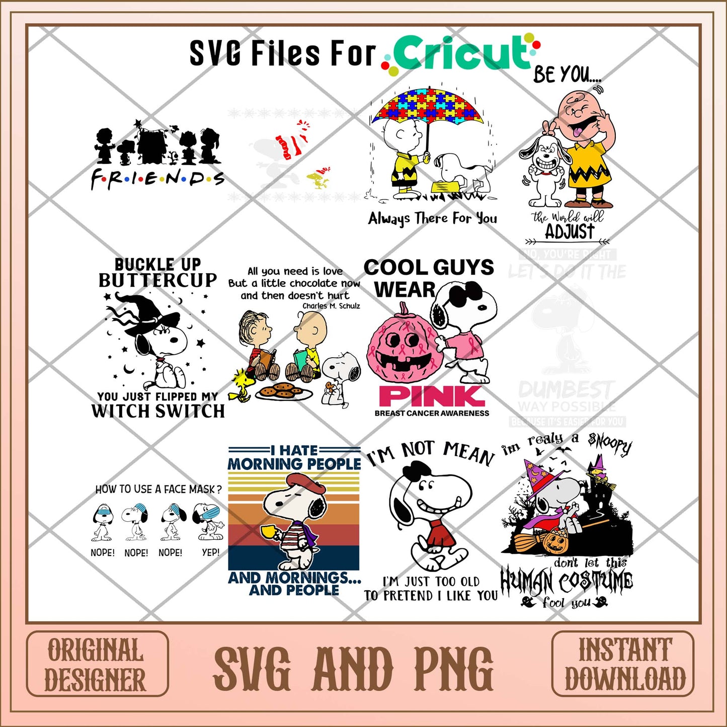 Cool Snoopy quotes svg bundle, Cute art svg bundle -Svgfilesforcricut