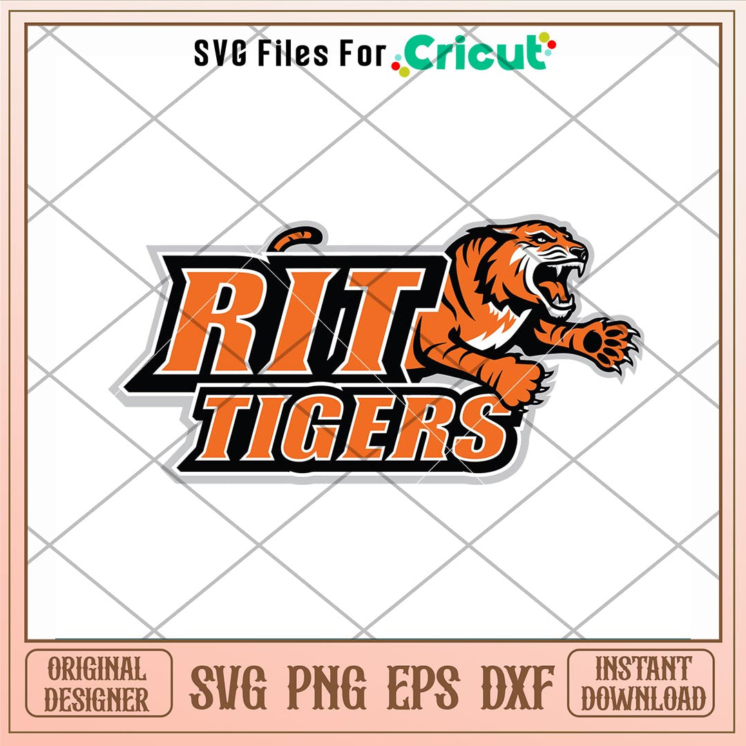 RIT Tigers Logo Svg, RIT Tigers Svg, NCAA Svg