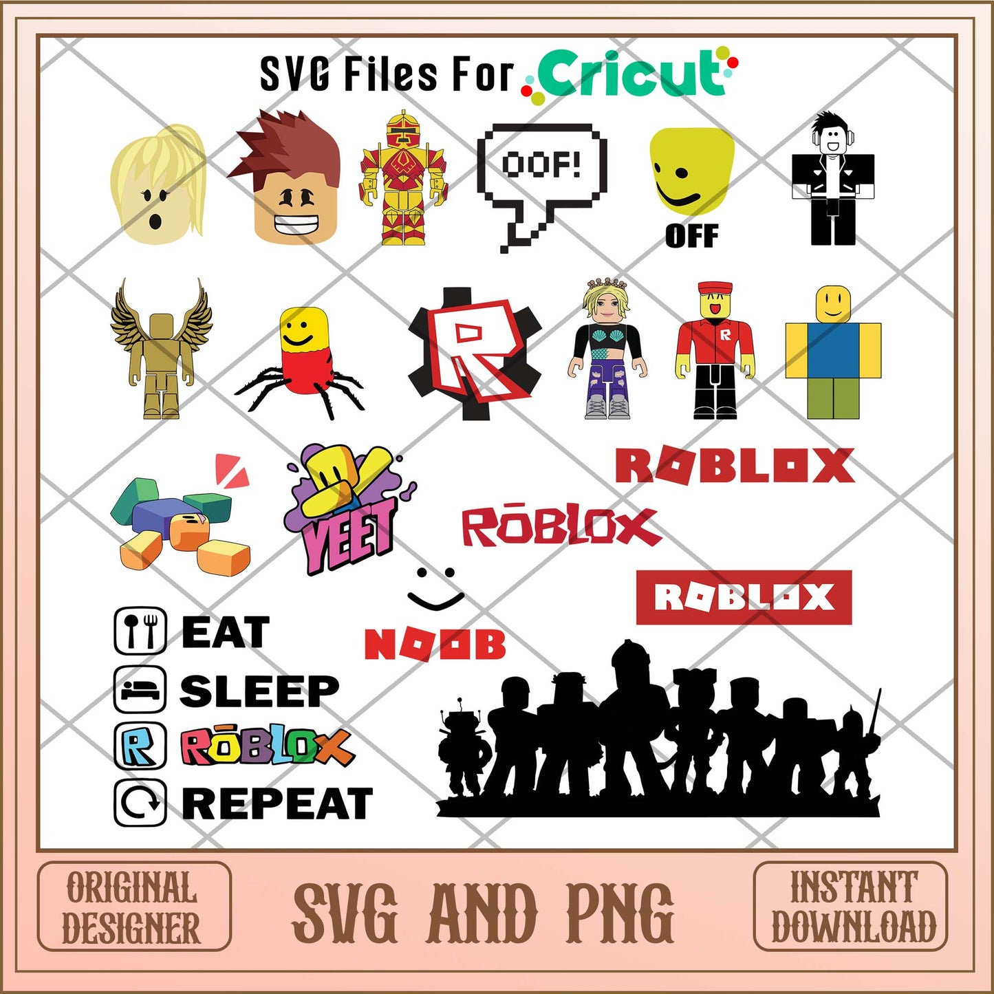 ROBLOX svg bundle, ROBLOX Game svg bundle - Svgfileforcricut