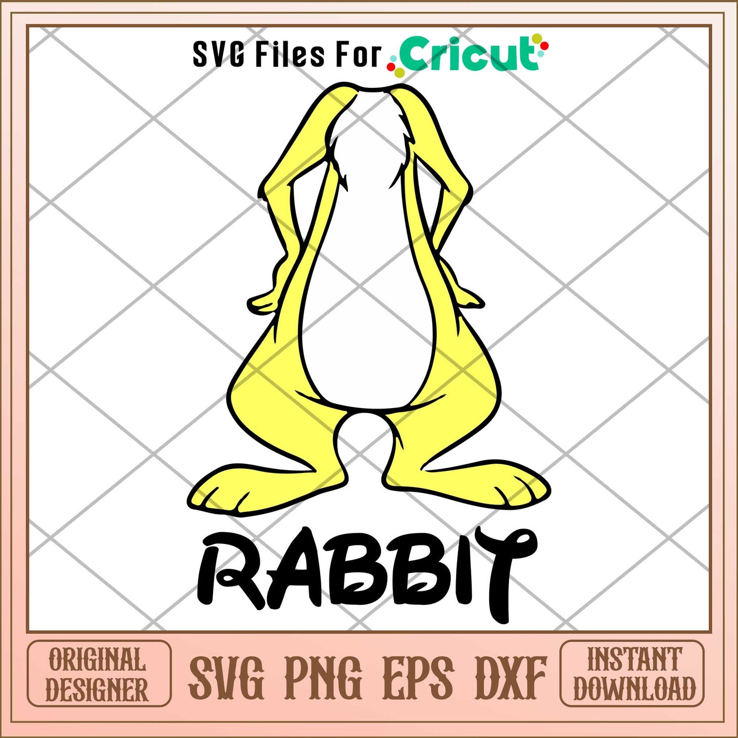 Rabbit svg, disney character svg, digital download