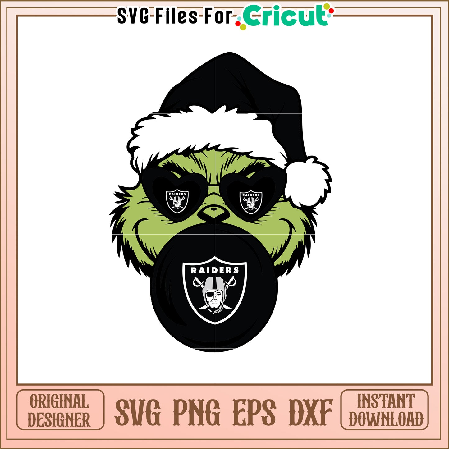 Raiders Grinch SVG Design