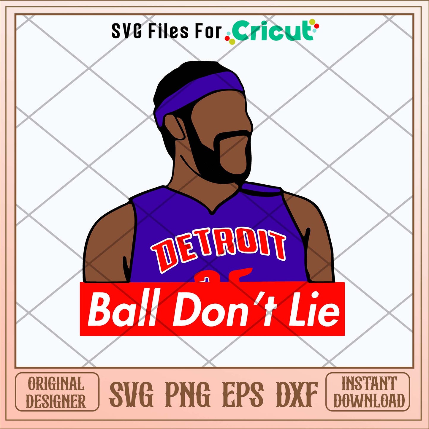 Rasheed Wallace ‘Ball Don’t Lie’ Svg, Baseball Svg-Svgfilesforcricut