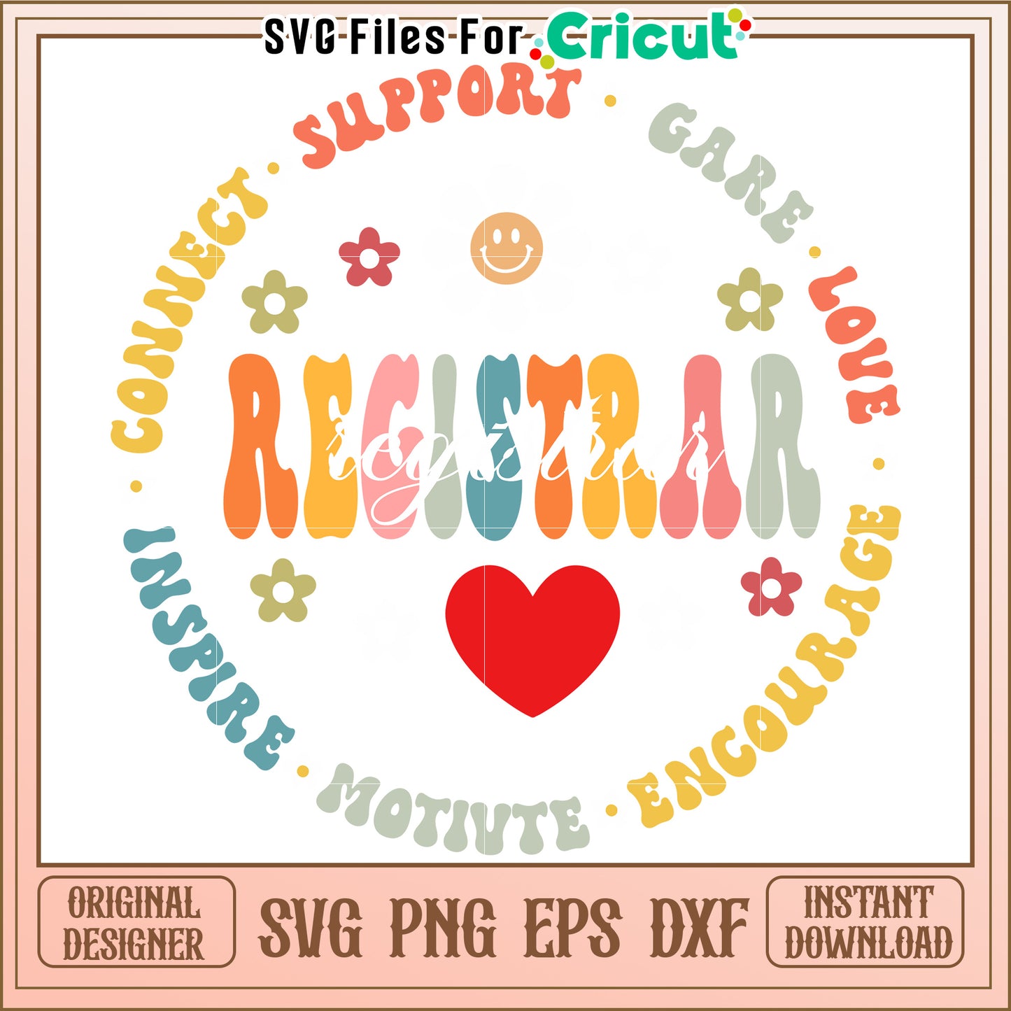 Registrar SVG Design Motivational Quote