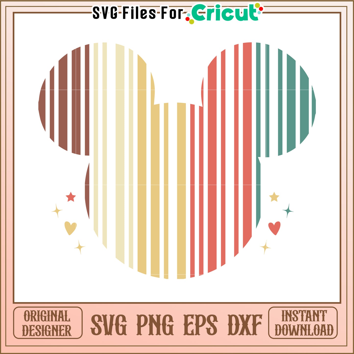 Retro Mickey Mouse SVG Design Download