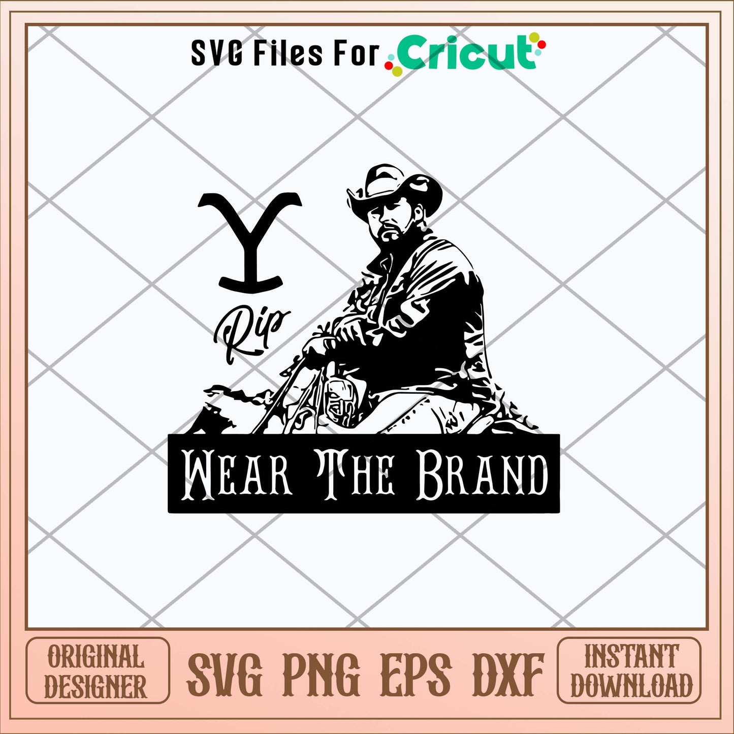 Rip Wheeler Yellowstone Svg, Yellowstone Rip Wear The Brand Svg Png Dxf Eps File-Svgfilesforcricut