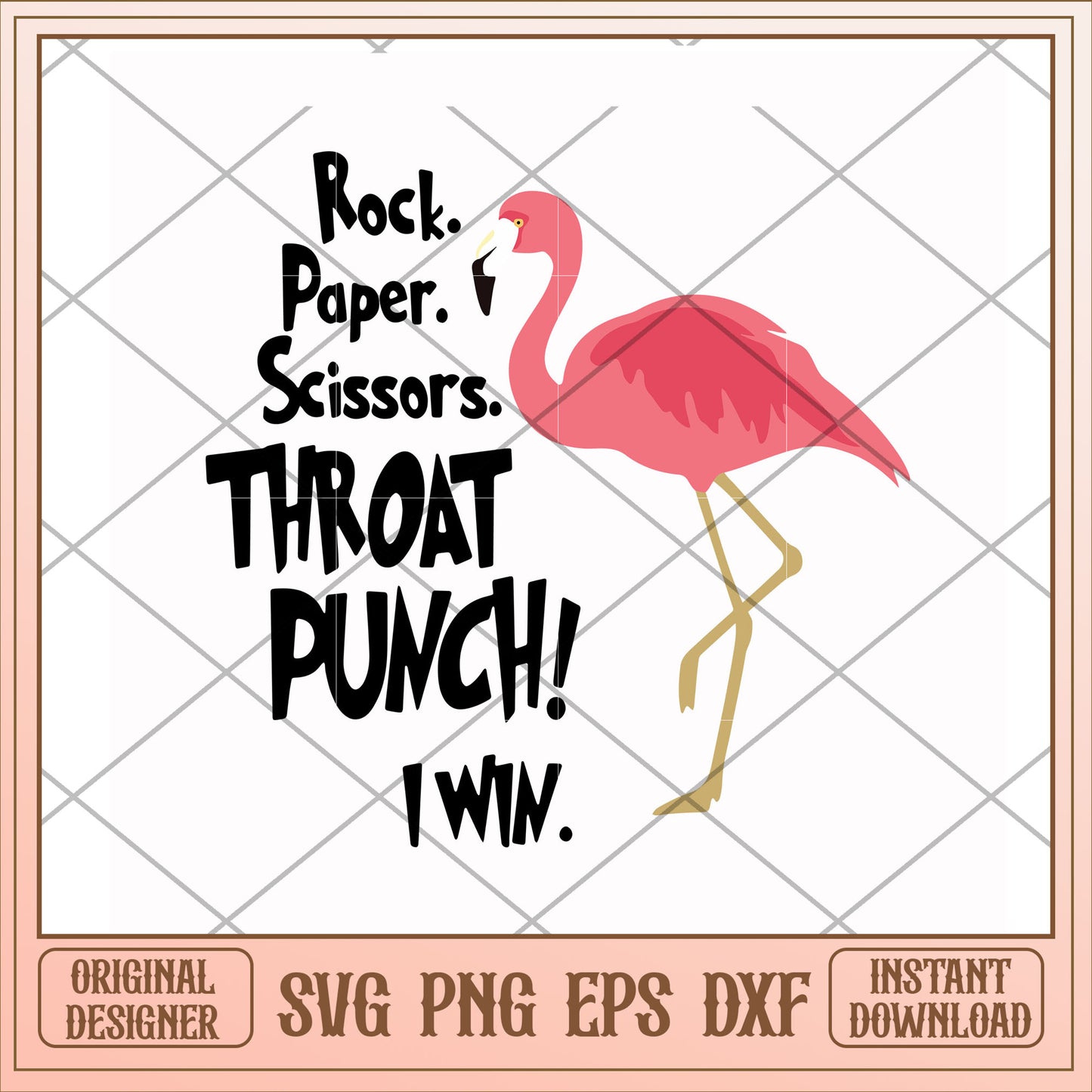 Rock. Paper. Throat punch! I win. svg, throat punch svg, camping svg