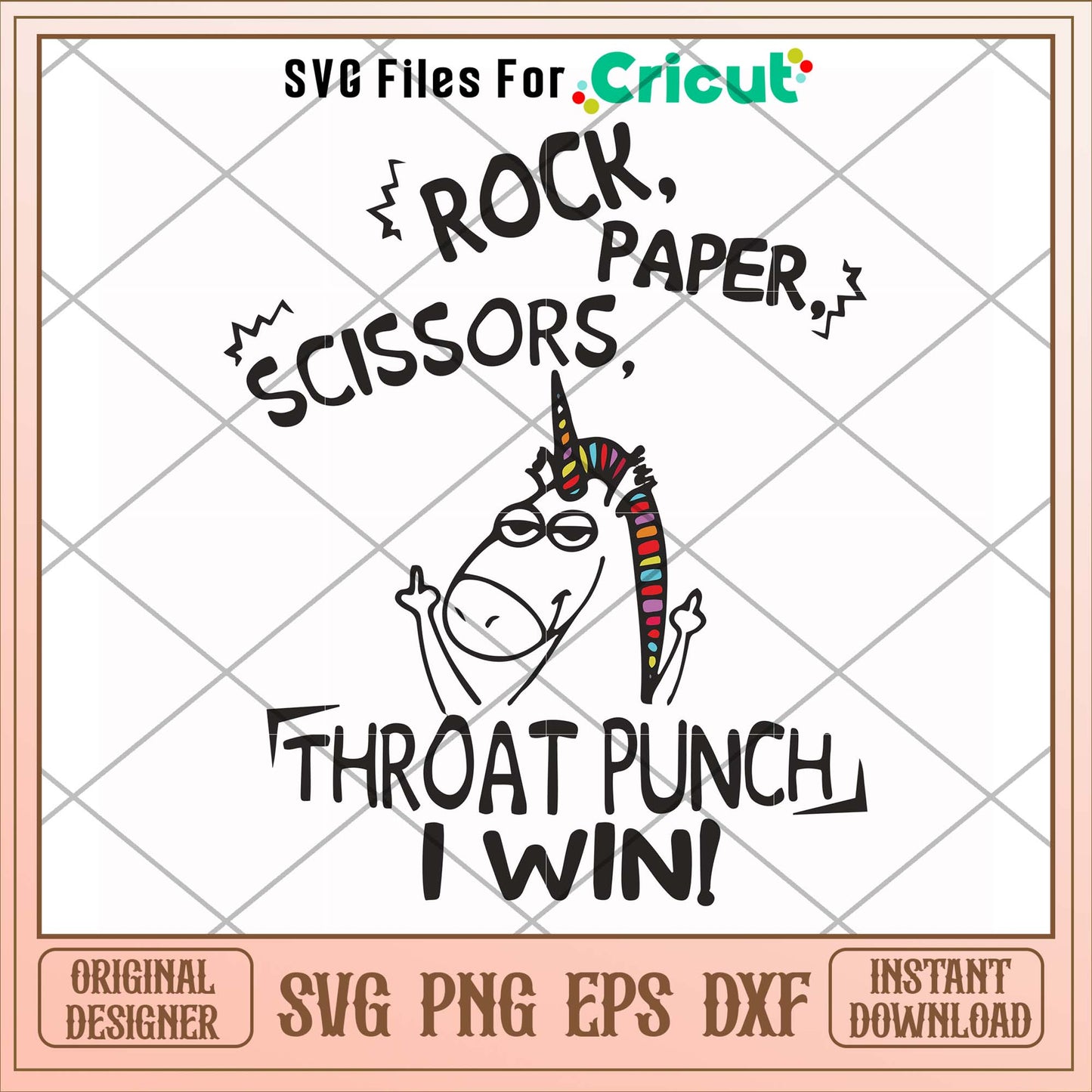 Rock paper scissors middle finger svg, Rock svg, funny svg