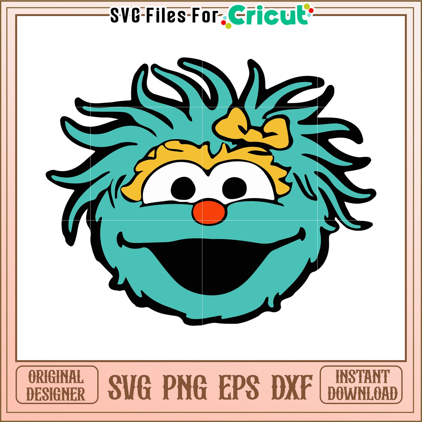 Rosita character svg, sesame street svg, sesame cartoon svg