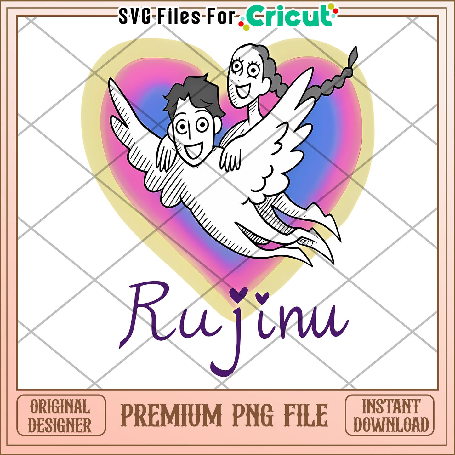 Rujinu bird png, kpop png, korean anime png