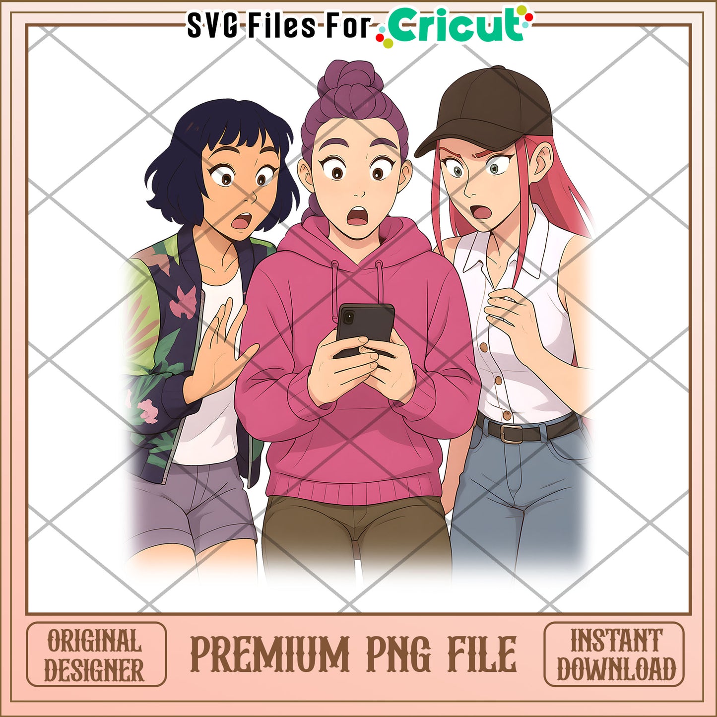 Rumi mira and zoey png, kpop cartoon png, saja boys png