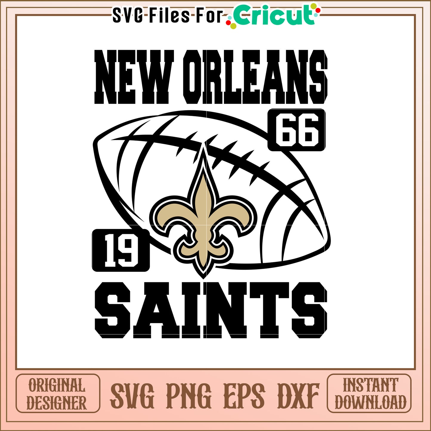 Saints Fleur De Lis SVG Design