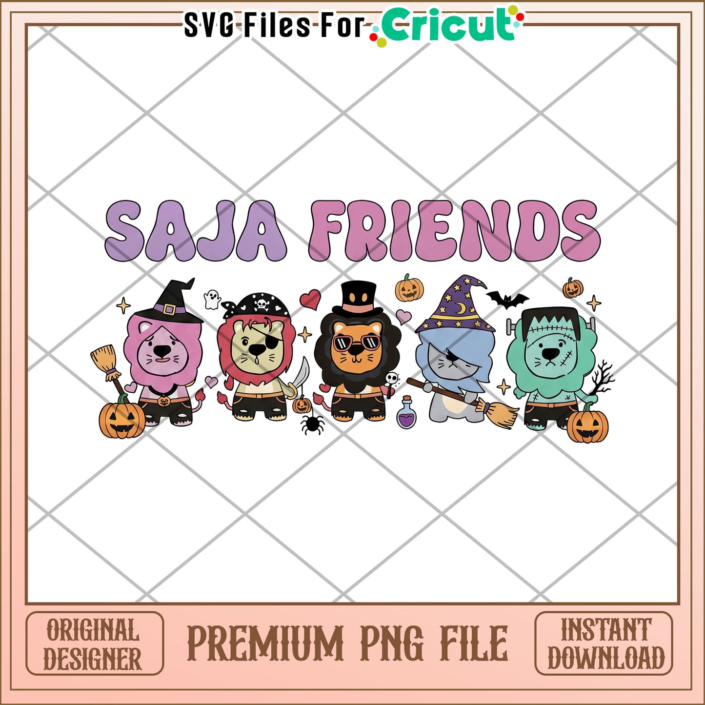 Saja Friends Demon Hunter Halloween png, demon hunters png, halloween time png