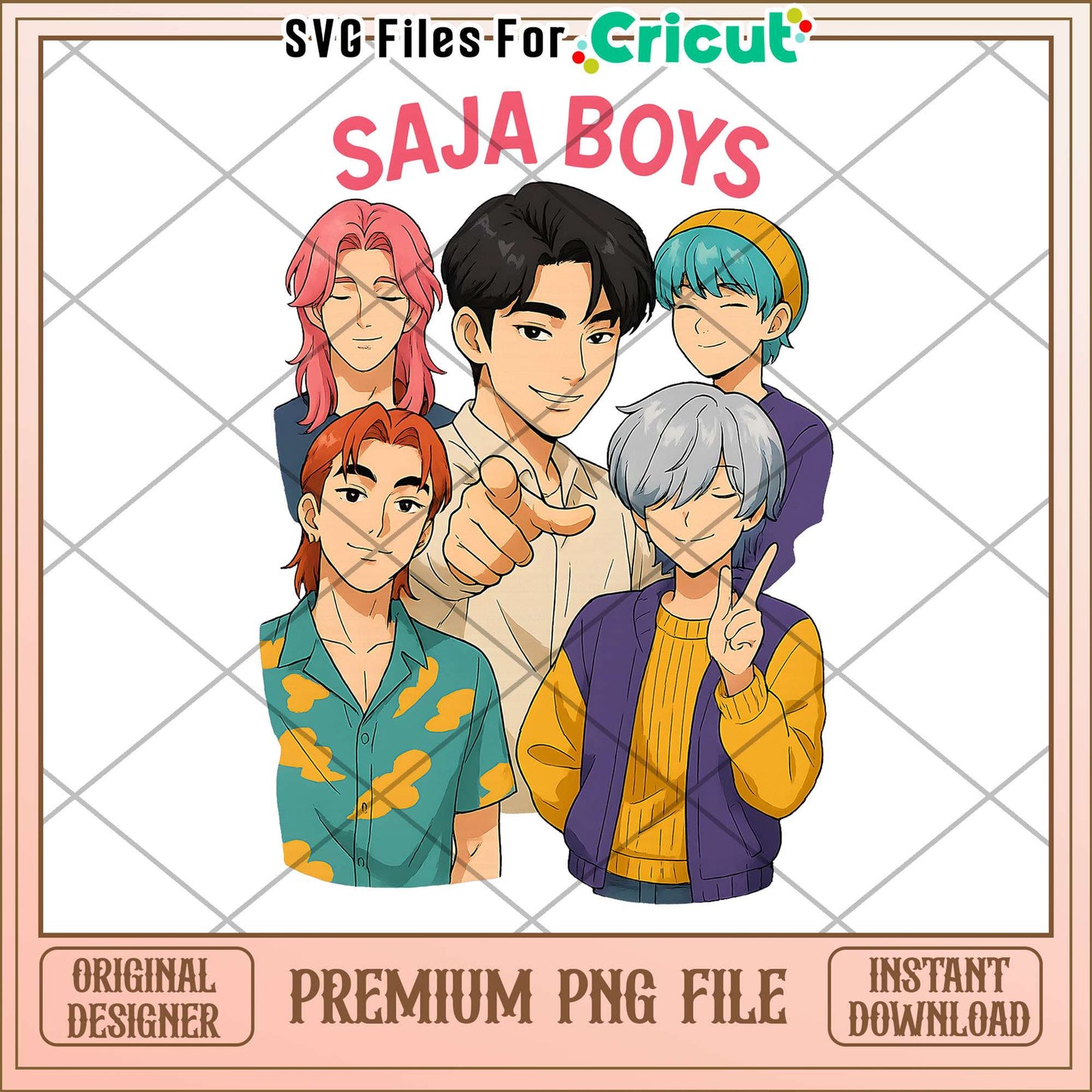 Saja boys members png, cute demon slayer png, kpop boy png