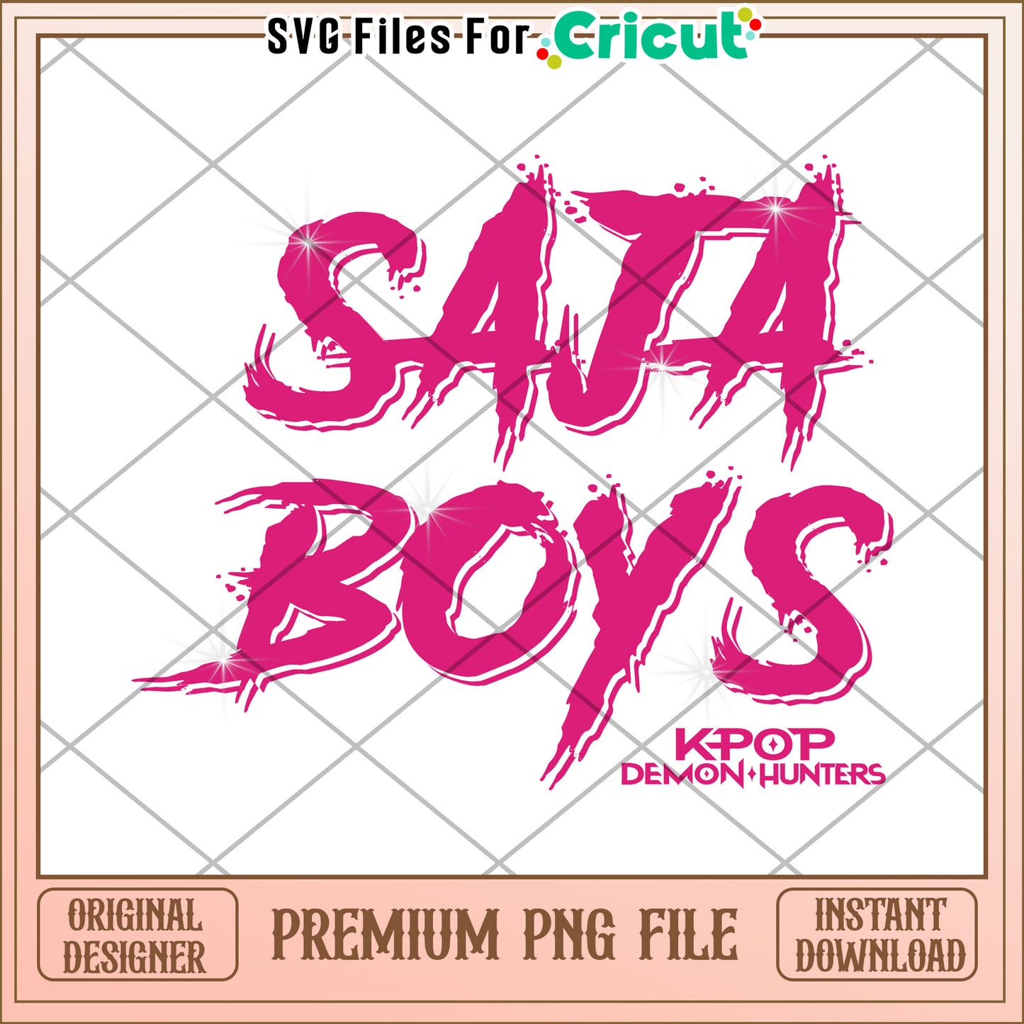 Saja boys pink logo png, kpop png, korean anime png