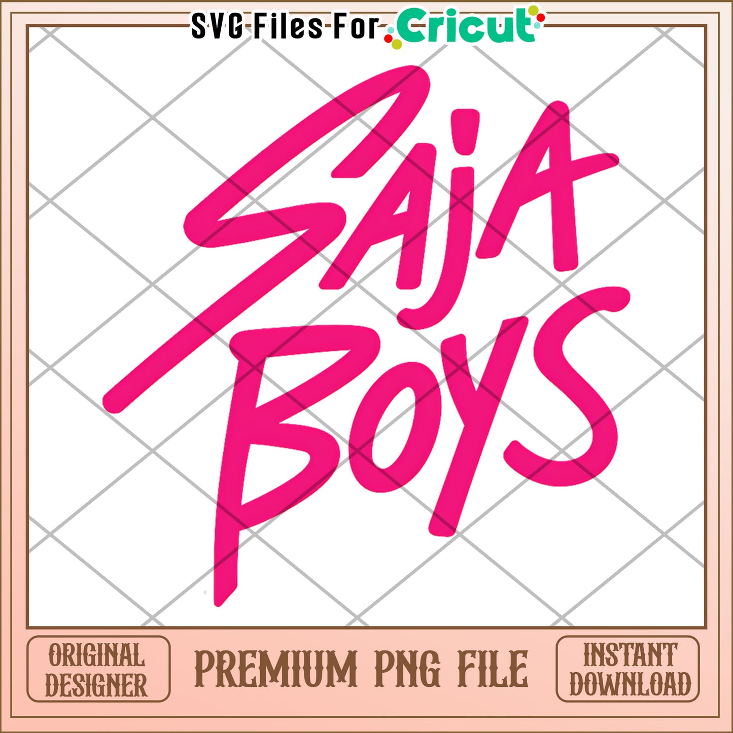 Saja boys pink text png, kpop cartoon png, saja boys png