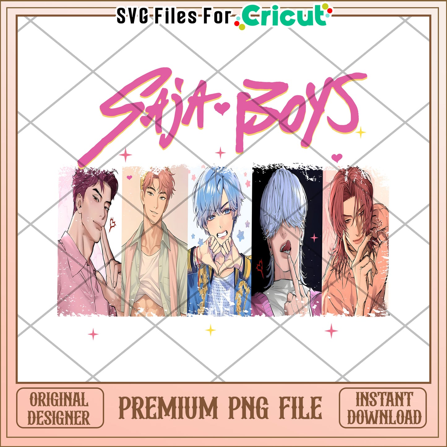 Saja boys png, kpop band png, huntrix tiger png