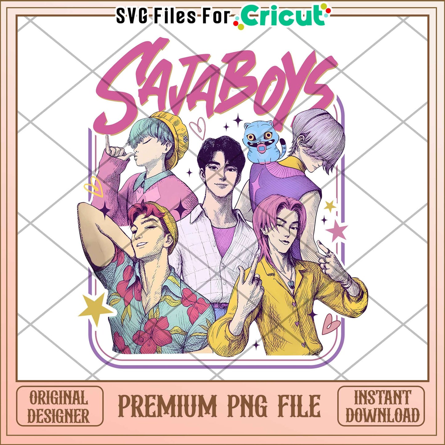 Saja boys png, saja boys warrior png, kpop hero png