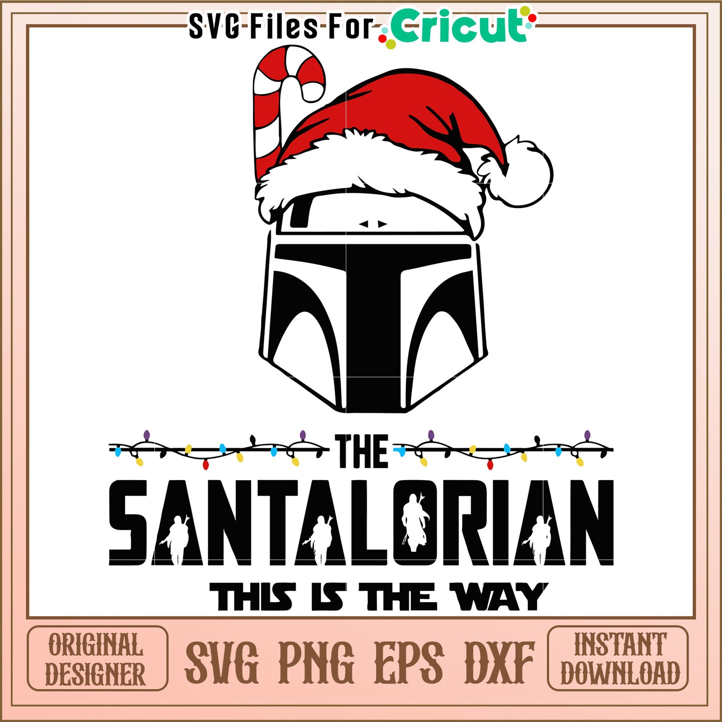 Santalorian Christmas Design, perfect for festive celebrations