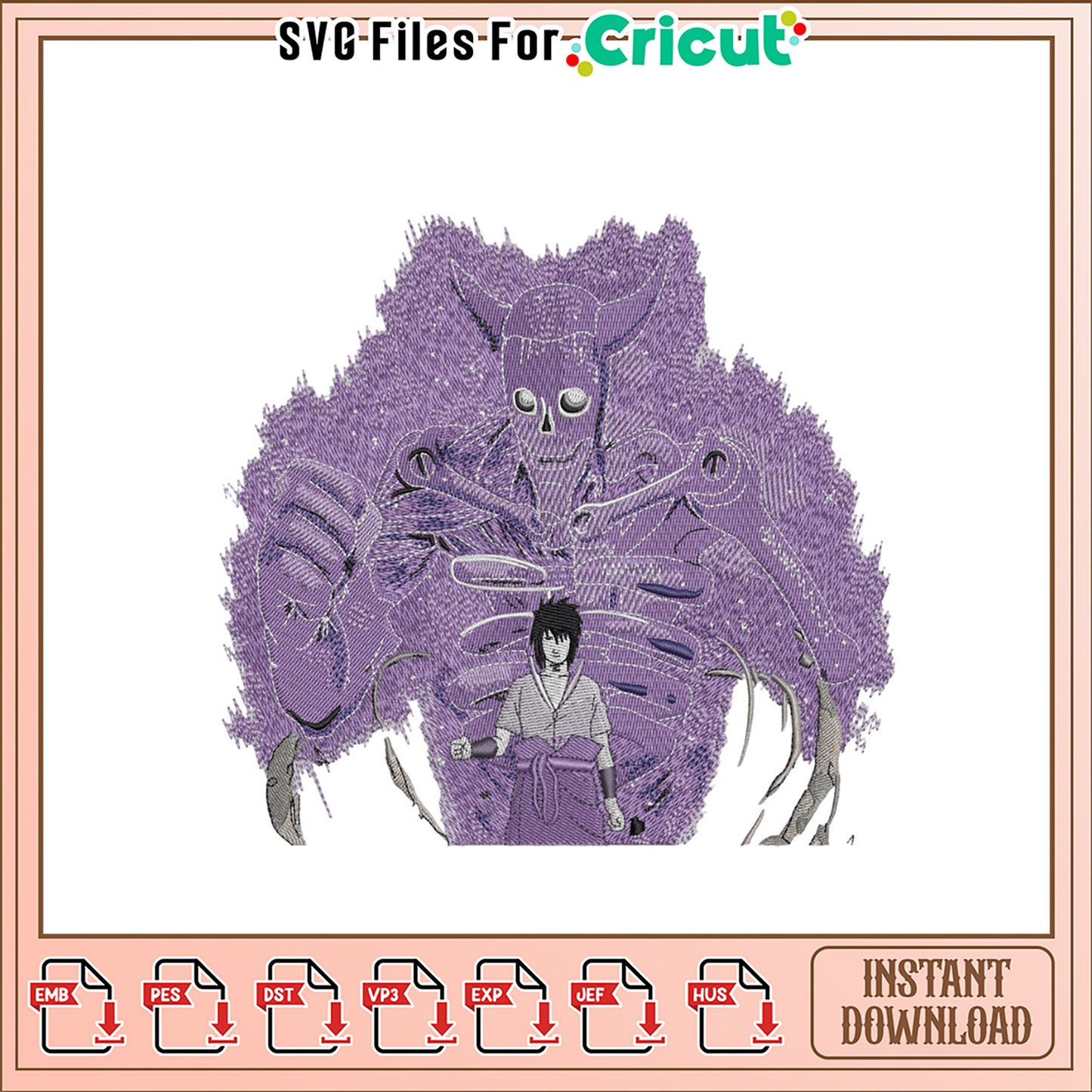 Sasuke Susano'o Embroidery Design Instant Download