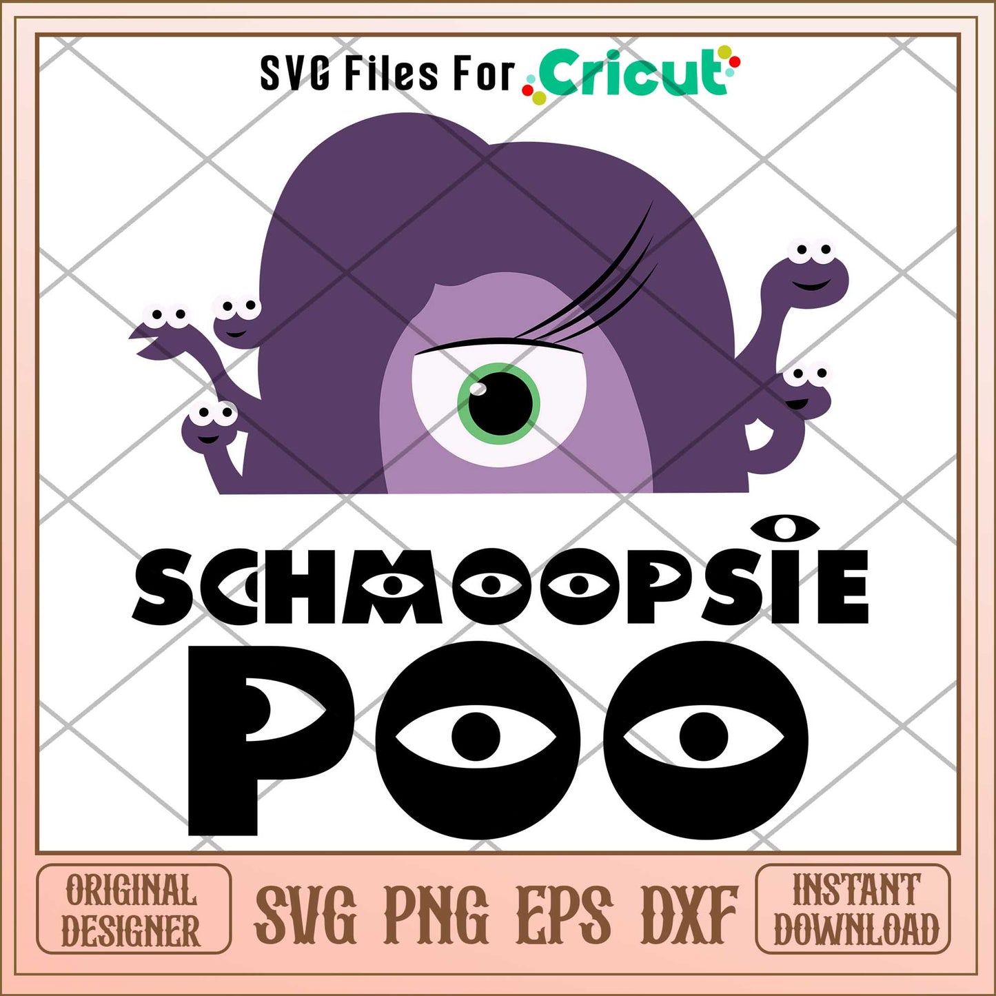 Schmoopsie Poo svg, monsters inc svg, Digital dowload