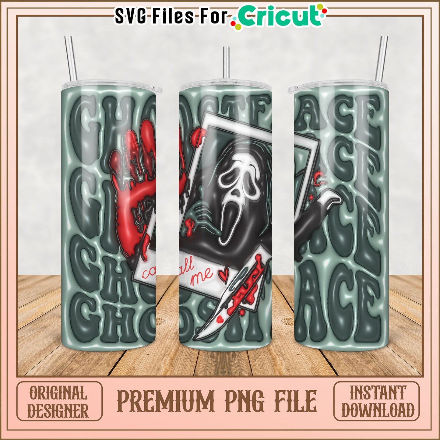 Scream Ghostface PNG Sublimation Design