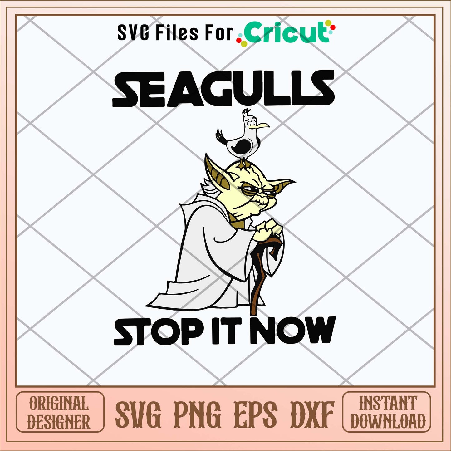 Seagulls Stop It Now Svg, Yoda Svg-Svgfilesforcricut