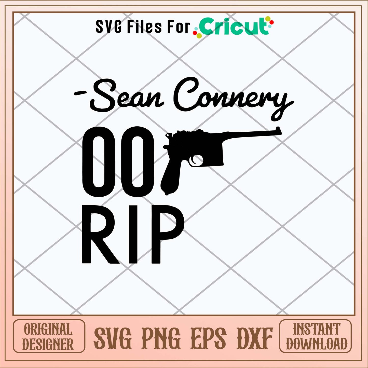 Sean Connery 007 Rip Svg, Sean Connery Svg-Svgfilesforcricut