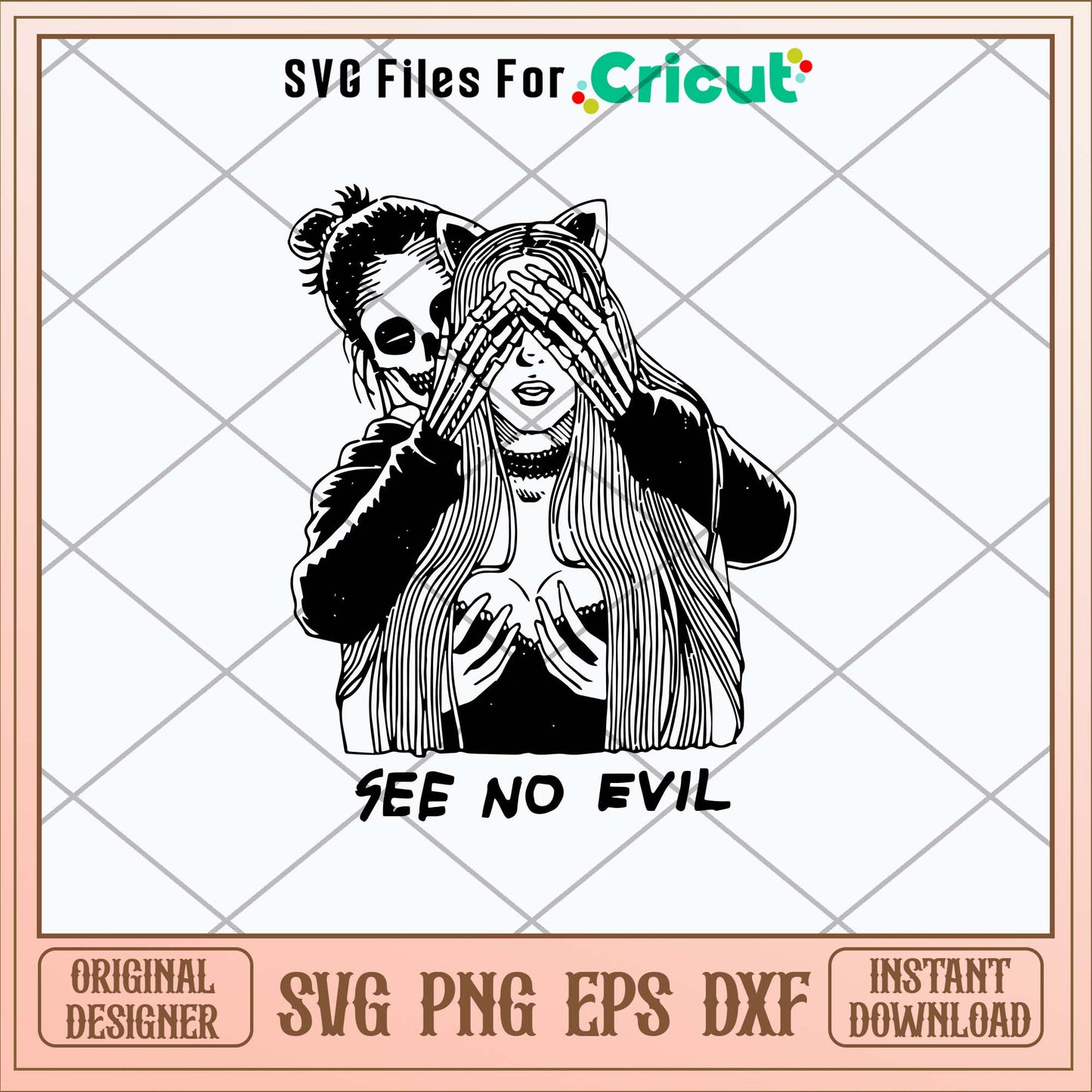 See No Evil Svg, Evil Svg-Svgfilesforcricut