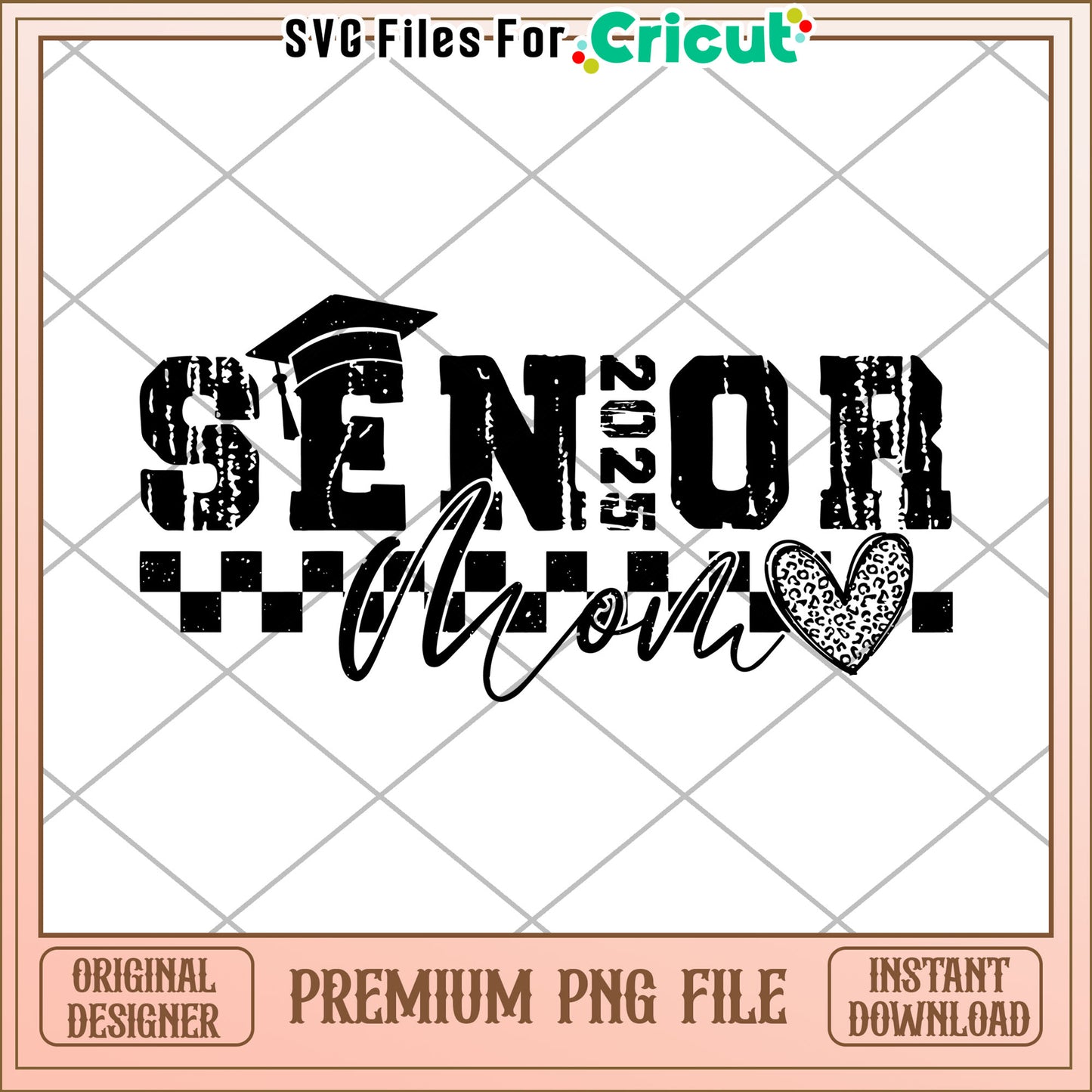 Senior Mom 2025 PNG Graduation Design