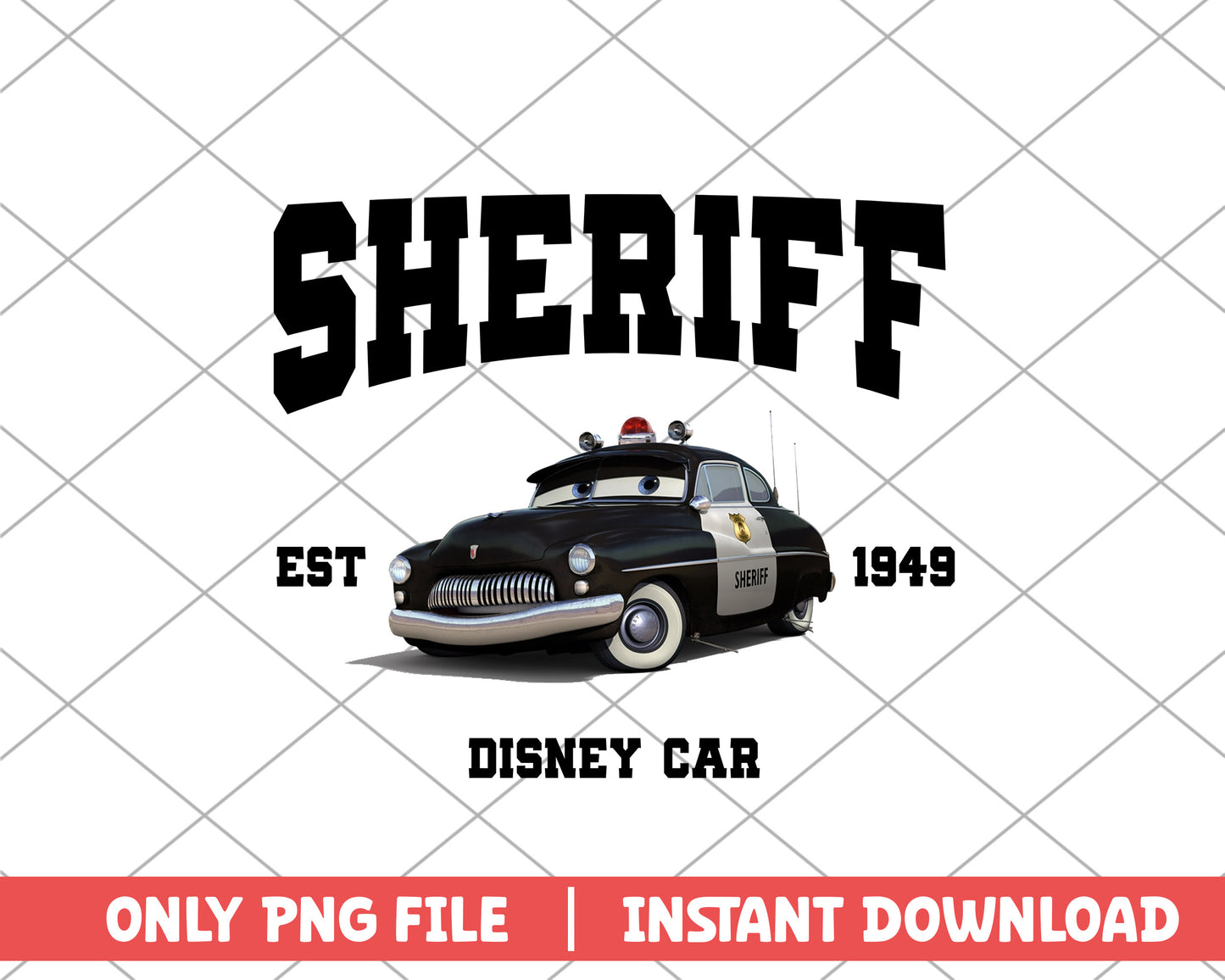 Sheriff character disney car png