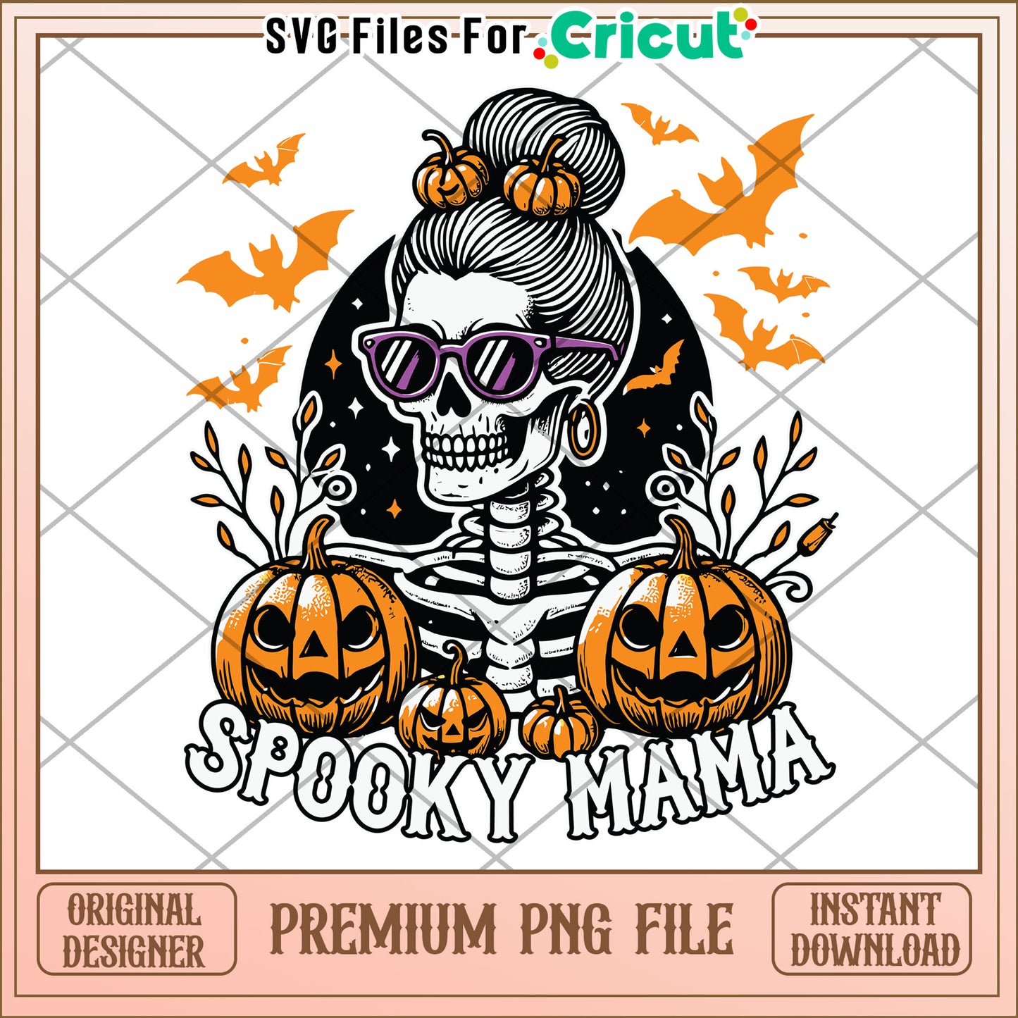 Skeleton spooky mama png, halloween decorations png, halloween cartoon png