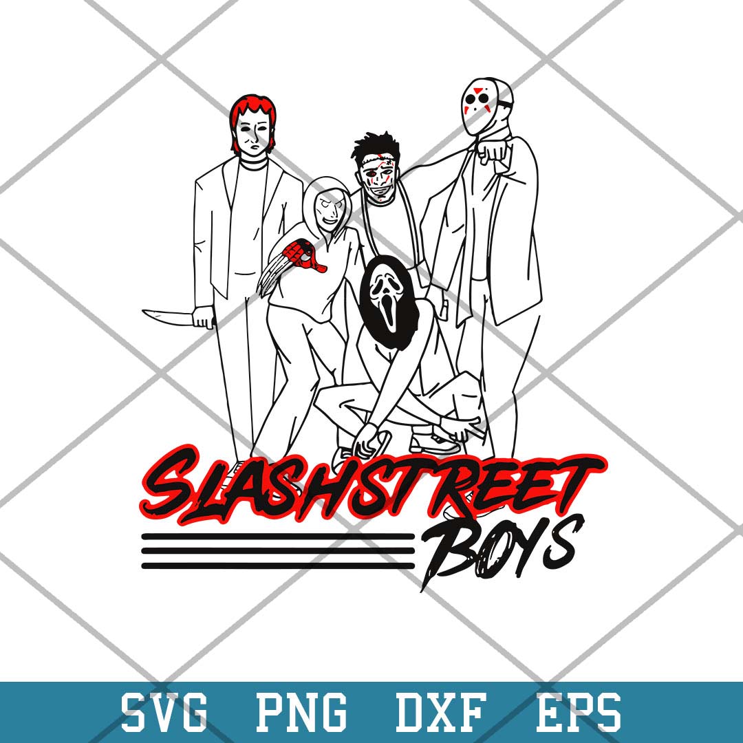 Slashstreet Boys Horror Halloween Svg, Halloween Svg-Svgfilesforcricut