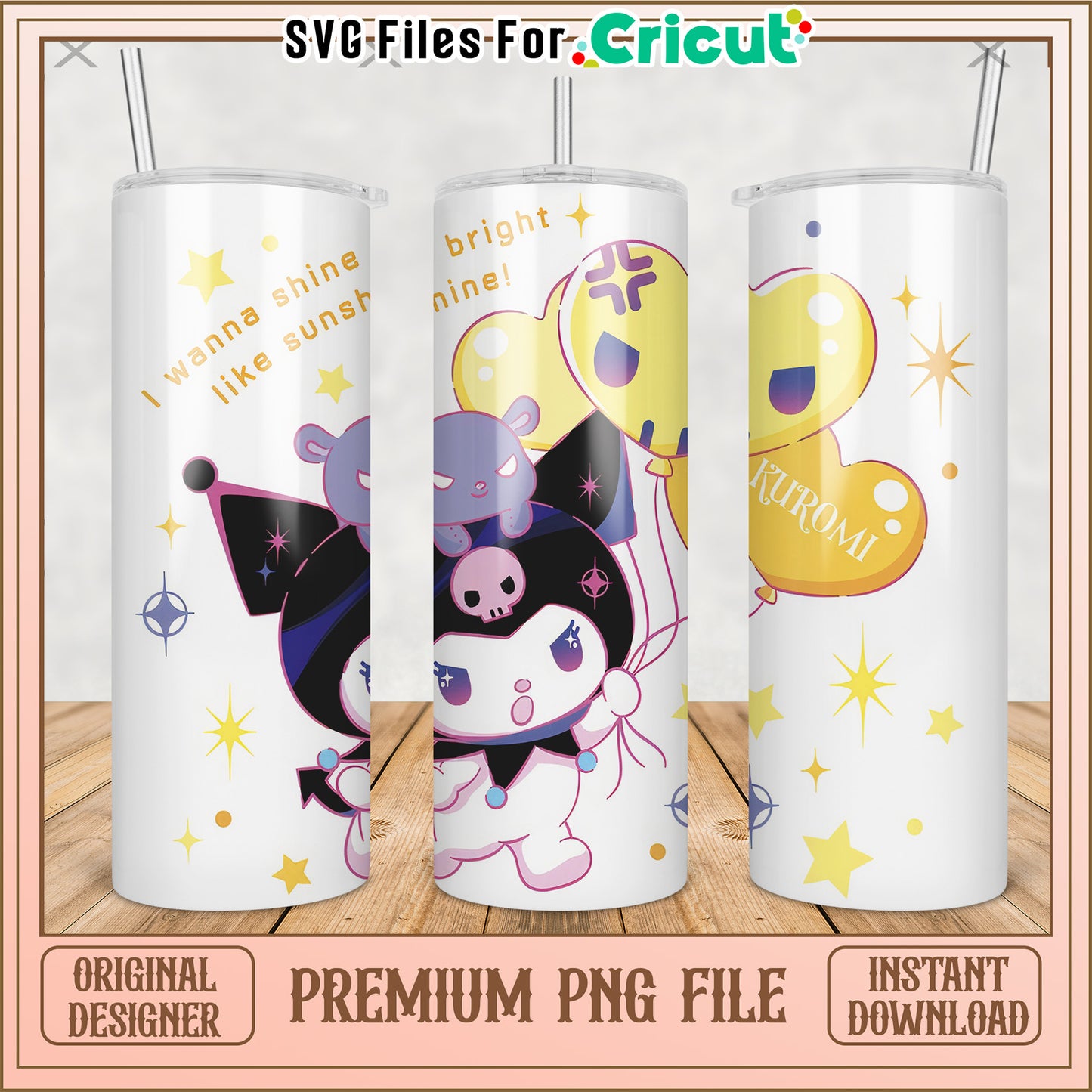 Sleepy kuromi tumbler png, cute characters png, kuromi hello kitty png