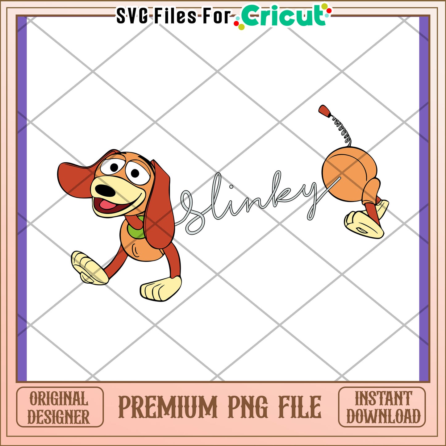 Slinky Dog PNG Toy Story Design